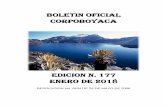 BOLETIN OFICIAL CORPOBOYACA · 2018-08-18 · BOLETIN OFICIAL- EDICION No. 177 4 administrativo de autorización de aprovechamiento forestal de árboles aislados..... 187 AUTO 0017