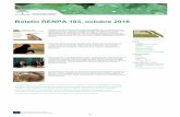 Boletín RENPA 183 bre 6 - Junta de Andalucía€¦ · Actividades en los espacios naturales Boletín RENPA 183, octubre 2016 Por otra parte, el centro de visitantes Laujar de Andarax