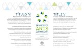 TÍTULO VI TITLE VI - Tennessee Arts Commissiontnartscommission.org/wp-content/uploads/2015/04/Title-IV-poster.pdf · TÍTULO VI TITLE VI Busca la forma en que todos los grupos étnicos