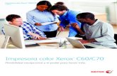 Impresora color Xerox C60/C70 - xprintx.com · La impresora color Xerox® C60/C70 está diseñada para ofrecerle lo mejor en impresiones digitales. Si tiene que crear un cuadernillo