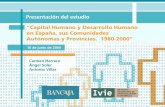 “Capital Humano y Desarrollo Humano en España, sus Comunidades Autónomas y ... · 2013-01-08 · Capital Humano y Desarrollo Humano en España, sus Comunidades Autónomas y Provincias.