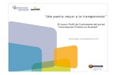 El nuevo Perfil de Contratante del portal “Contratación ...€¦ · Libro de Entrada / Salida PLATEA: Plataforma tecnológica de la administración electrónica Acceso Empresa