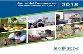 Informe Programa de Responsabilidad Social SIPEN · Informe del Programa de Responsabilidad Social SIPEN 2018 Página 7 Concientización sobre el uso racional de energía eléctrica