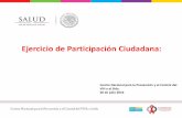 Ejercicio de Participación Ciudadana - gob.mx...Ejercicio de Participación Ciudadana 2015. “Transmisión Vertical del VIH y la Sífilis: Retos para la Prevención” OBJETIVO.
