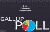 # 115 Colombia Octubre 2016 - ELTIEMPO.COM · 2016-11-03 · Octubre 2016. 2 Ficha técnica Informe gráfico: Estado de ánimo Aprobación gestión Presidente Aprobación gestión
