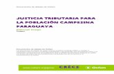 Justicia tributaria para la población campesina paraguaya...En el país, coexiste un segmento, el de la AFC (Agricultura Familiar Campesina), marginalizado, sin acceso a los recursos
