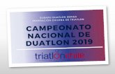 El Campeonato Nacional de Duatlón organizado por FECHITRI · Amparo Guzman RESULTADOS CAMPEONATO NACIONAL DE DUATLON 2019 CATEGORIA 7-9 AÑOS DAMAS. NOMBRE PEÑALOLÉNCASABLANCA