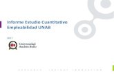 Informe Estudio Cuantitativo Empleabilidad UNAB · 2019-01-29 · provista por UNAB. Se lograron 2.380 entrevistas a titulados de UNAB desde el 2011. La muestra quedó distribuida