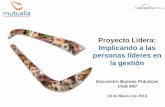 Proyecto Lidera: Implicando a las personas líderes en la gestión · 2016-03-09 · MUTUALIA. Antecedentes Autoevaluación Diciembre 2010 Impulsar el liderazgo Tomar conciencia de