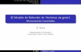 El Modelo de Selección de Heckman en gretlricmora/MICCUA/materials/S25T44_Spanish... · 2018-09-24 · Introducción: El modelo de Heckman Heckit y gretl Resumen restrict El comando