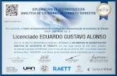 CEIRAT CERTIFICA, que el Licenciado EDUARDO GUSTAVO ALONSO · Licenciado EDUARDO GUSTAVO ALONSO D.N.I, N° 31.083.743 (ARGENTINA) ha nalizado y APROBADO la DIPLOMATURA DE RECONSTRUCCIÓN