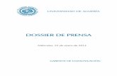 01 PORTADA DOSSIER DE PRENSA - UAL€¦ · L30. Almería-Retamar (D) 1,479.383 usuarios Línea de transporte Distribución de los pasajeros en los autobuses urbanos La Voz de Almería