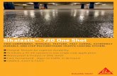 Sikalastic 720 One Shot · Sikalastic®-720 One Shot is a two-component, integral texture, fast-curing, aliphatic, chemically cured, elastomeric polyurethane waterproofing coating