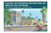 Corredor de transporte del lado Este del Valle de San ...media.metro.net/projects_studies/east_sfv/images/2012_10_commu… · • Borrador EIS/EIR – Análisis más detallado de