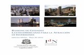 RANKING DE CIUDADES LATINOAMERICANAS PARA LA … · Ranking de ciudades latinoamericanas para la atracción de inversiones - Mayo 2012 5 geográficas del planeta, luego países y