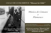 Música de Cámara y Flamenco€¦ · junto a Merche Esmeralda. Ha coreografiado para diversas organizaciones como el Festival Madrid en Danza, Antena 3 TV, Escuela Superior de Canto