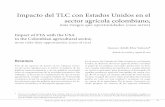 Impacto del TLC con Estados Unidos en el sector agrícola ...Impacto del TLC con Estados Unidos en el sector agrícola colombiano, más riesgos que oportunidades (caso arroz) Gustavo