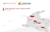 INFORME DE GESTIÓN 2016 - APC ColombiaINFORME DE GESTIÓN APCCOLOMBIA 2016. APC-Colombia es la organización . que guía la cooperación internacional de Colombia. Bajo el liderazgo