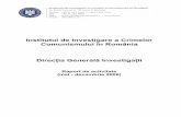 Institutul de Investigare a Crimelor Comunismului în România … · 2015-11-02 · 5 Publicaţii Primul anuar al Institutului de Investigare a Crimelor Comunismului în România,
