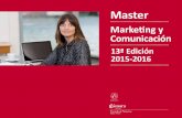 Master - Cámara Valenciacrm.camaravalencia.com/Personalizado/images/... · Los nuevos planteamientos en la gestión de marketing deben incluir, por una parte, un cambio de enfoque