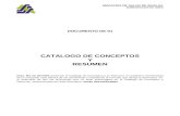 COMPRANET SINALOA€¦ · Web view1 CATALOGO DE CONCEPTOS Y RESUMEN Nota: No se pe rmite presentar el Catálogo de Conceptos y su Resumen en papelería membretada de la compañía,
