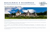 BULGÁRIA E ROMÊNIA · Café da manhã e saída para visita ao Castelo de Peleş, residência de verão dos Reis da Romênia e considerado por muitos a mais linda construção do