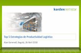 Top 5 Estrategias de Productividad Logística€¦ · Lanzamiento Kardex Sud América Contenido 26.04.2018 2 •Introducción •Industria 4.0 •Top 5 Estrategias de Productividad