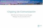 Inauguración de la XXI Reunión Nacional de Cirugía en Málaga · 11/22/2017  · La estrategia comunicativa para preparar la XXI Reunión Nacional de Cirugía en Málaga ha tenido