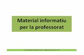 Material informatiu per la professorat...Per apropar el professorat al coneixement dels sistemes de gestiói tractament dels residus i de l'aigua. Curs de formació“Els residus a