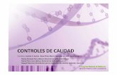 Taller CONTROLES DE CALIDADen.vhir.org/portal1/QC of nucleic acids.pdf · Evaluación de los métodos de control de calidad de ácidos nucleicos mediante electroforesis capilar y