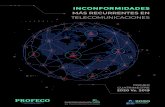 INCONFORMIDADES - gob.mx...INCONFORMIDADES MÁS RECURRENTES EN TELECOMUNICACIONES Inconformidades del sector de telecomunicaciones 1er Cuatrimestre 2019 1er Cuatrimestre 2020 Variación