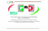 “Coalición Comprometidos por Colima” COMUN 2012.pdf · Honorable Congreso del Estado de Colima, permita coordinar el esfuerzo de los colimenses, atender las demandas sociales,