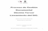 Proceso de Gestión Documental Décimo Tercer Lineamiento ......Lineamiento del SIG. Artículo 2.8.2.6.1 Decreto 1080 de 2015 RESOLUCIÓN No. 240 DE 2019 Bogotá D.C., Diciembre 16