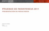 PRUEBAS DE RESISTENCIA 2011€¦ · pruebas de resistencia 2011 . presentaciÓn de resultados . banco de espaÑa . madrid . 15 de julio, 2011