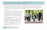 Derechos y responsabilidades de los padres de crianza SP.pdf · El Departamento debe consultar a los padres de crianza de un niño dependiente en relación con el plan del caso del