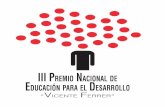 ESARROLLO DUCACIÓN PARA EL - educacionyfp.gob.es€¦ · ción para el Desarrollo “Vicente Ferrer” es necesario agradecer de nuevo la participación activa del Mi-nisterio de