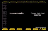 Receptor Audio Visual - Marantz...Panel 4 delantero Pantalla Panel trasero Mando a distancia Índice alfabético Ajustes Estructura de los menús 126 Uso de los menús 129 Introducción