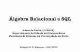 Álgebra Relacional e SQLedrdo/aulas/bd/teoricas/bd_ar_sql.pdf · Funções de agregação em SQL 23 Função Operação COUNT COUNT(DISTINCT) SUM MIN MAX AVG STDDEV Contagem Contagem
