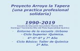 1990-2019 · 2020-02-21 · Proyecto Arroyo la Tapera (una practica profesional solidaria) 1990-2019 Escuela de Educación Secundaria Técnica Nº3 Domingo F Sarmiento-Mar del Plata-Especialidad