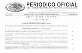 PERIODICO OFICIAL 21 DE FEBRERO - 2012 PAGINA ... - Guanajuato · PERIODICO OFICIAL 21 DE FEBRERO - 2012 PAGINA 1 Fundado el 14 de Enero de 1877 Registrado en la Administración de