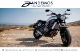 Informe Motos Marzo Colombia, 2019 · 2019-04-08 · Top 20 Líneas Fuente: RUNT, Cálculos ANDEMOS TOP MARCA LINEA 2018 2019 Variacion Market Share 1 BAJAJ BOXER CT 100 AHO 6.537