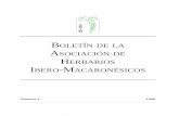 Boletín de la Asociación de Herbarios Ibero-Macaronésicos, vol. 3. … · 2008-09-01 · Real Jardín Botánico de Madrid, lo que supuso el final de la incorporación de nuevos