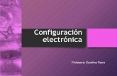 Configuración electrónica · Configuración Electrónica •La configuración electrónica es la forma en la que se distribuyen los electrones en los orbitales de un átomo en su