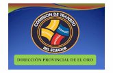 DIRECCIÓN PROVINCIAL DE EL ORO - Gob · estadistica de accidentes de trÁnsito 2015 comparativo de siniestros, fallecidos y heridos registrados en la red vial estatal de la provincia