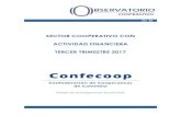 SECTOR COOPERATIVO CON ACTIVIDAD FINANCIERA …confecoop.coop/wp-content/uploads/2017/12/No-43...actividad financiera, proyecta terminar el año con un crecimiento en cartera del 7.5%,