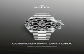 Cosmograph Daytona - Rolex · chronographes de sport, et continue de transcender les époques. L’échelle tachymétrique Chronographe haute performance Élément clé de l’identité