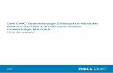 Dell EMC OpenManage Enterprise-Modular Edition Versión 1 ... · 1/20/2000  · El chasis principal del grupo de administración de varios chasis (MCM) permite realizar las siguientes
