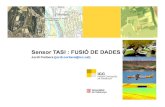 Sensor TASI : FUSIÓ DE DADES · Es treballa en el disseny d’un segon vol de validació, amb una ... cicle de l’aigua agricultura fertilització HUMID: JORNADA UTILITATS TASI,