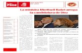 La ministra Meritxell Batet arropa la candidatura de Diez · 2019-04-04 · la candidatura de Diez Número 34 Noviembre 2018 Contenido: ... León y candidato a la presidencia de la