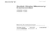 Solid-State Memory Camcorder - ACTV · Admite los modos Entrelazado a 1080/59.94i (o 1080/50i) y Progresivo a 1080/29.97P, 1080/ 23.98P, 720/59.94P, 720/29.97P y 720/23.98P (o 1080/25P,